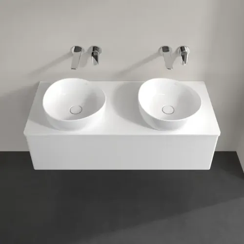 Villeroy & Boch Antao Тумба под раковину, 1 выдвижной ящик, 1200 x 360 x 500 mm, лицевая поверхность без текстурированной отделки, Glossy White Lacquer / Glossy White Lacquer K35010GF