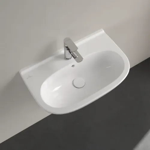 Villeroy & Boch O.novo Раковина компактная, 550 x 370 x 195 mm, Альпийский белый, с переливом 51665501
