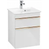 Villeroy & Boch Venticello Тумба под раковину, 2 выдвижных ящика, 466 x 590 x 425 mm, Glossy White / Glossy White A92205DH