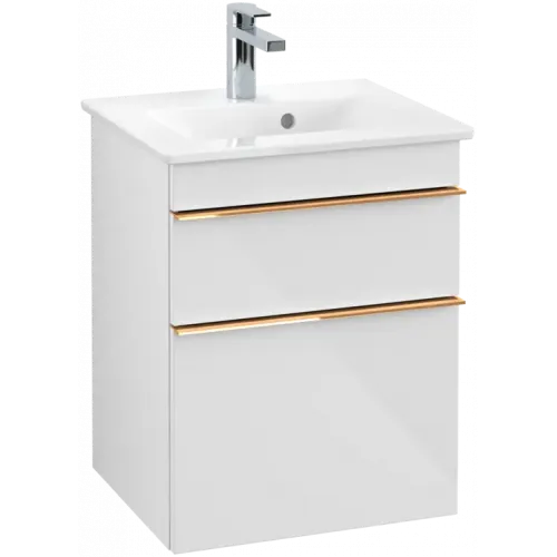 Villeroy & Boch Venticello Тумба под раковину, 2 выдвижных ящика, 466 x 590 x 425 mm, Glossy White / Glossy White A92205DH