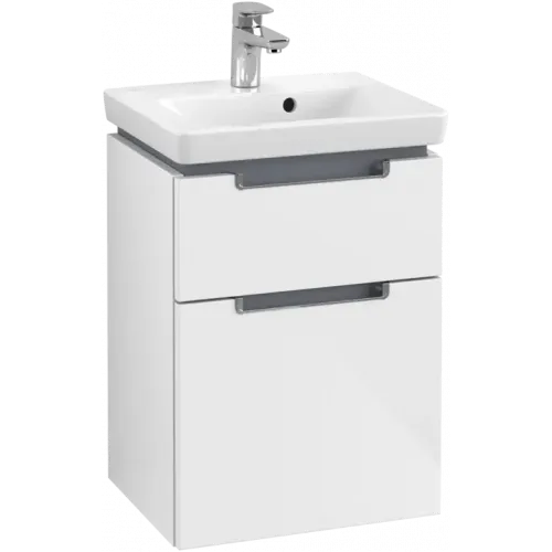 Villeroy & Boch Subway 2.0 Тумба под раковину, 2 выдвижных ящика, 440 x 590 x 351 mm, Glossy White A90610DH