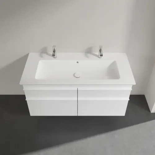 Villeroy & Boch Venticello Тумба под раковину, 4 выдвижных ящика, 1153 x 590 x 502 mm, Glossy White / Glossy White A92902DH