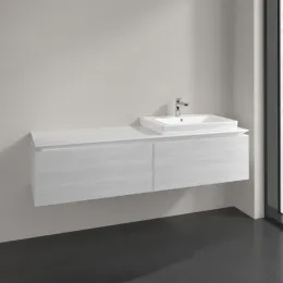 Villeroy & Boch Legato Тумба под раковину, 2 выдвижных ящика, 1600 x 380 x 500 mm, White Wood / White Wood B69000E8