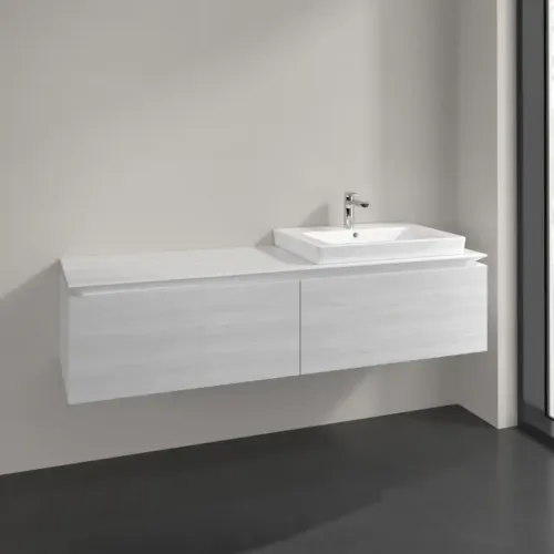 Villeroy & Boch Legato Тумба под раковину, 2 выдвижных ящика, 1600 x 380 x 500 mm, White Wood / White Wood B69000E8