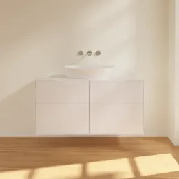 Villeroy & Boch Finion Тумба под раковину, с подсветкой, 4 выдвижных ящика, 1200 x 603 x 501 mm, Glossy White Lacquer GA3100GF