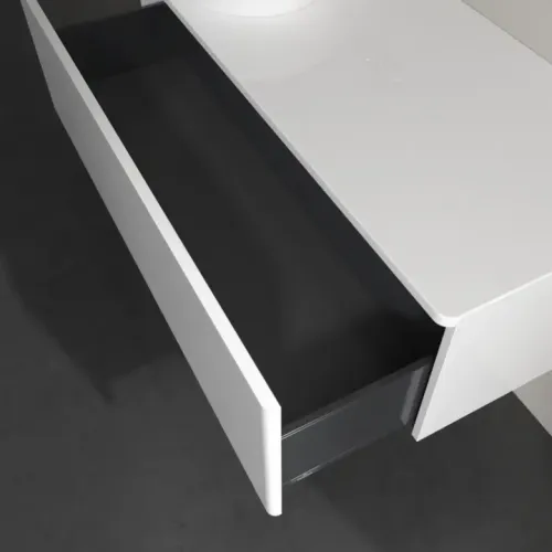 Villeroy & Boch Antao Тумба под раковину, 1 выдвижной ящик, 1200 x 360 x 500 mm, лицевая поверхность без текстурированной отделки, Glossy White Lacquer / Glossy White Lacquer K33010GF
