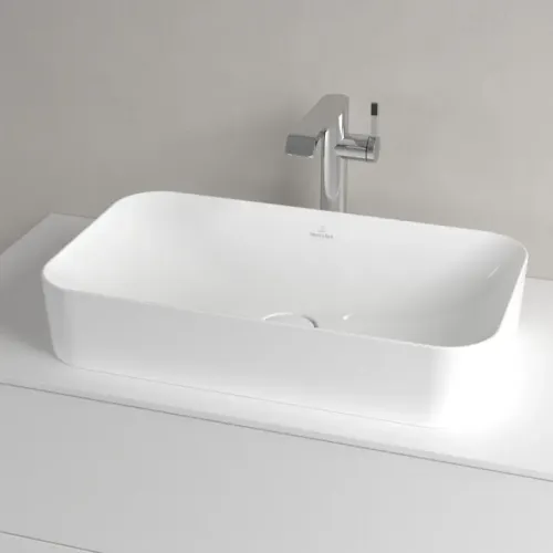 Villeroy & Boch Finion Раковина для установки на столешницу, 600 x 350 x 115 mm, Альпийский белый CeramicPlus, без перелива 414361R1