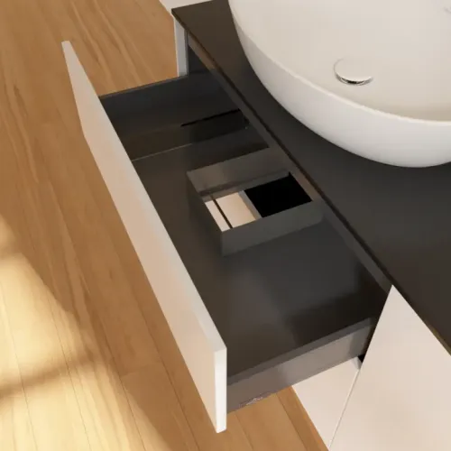 Villeroy & Boch Finion Тумба под раковину, 4 выдвижных ящика, 1600 x 603 x 501 mm, White Matt Lacquer FA8200MT