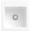 Villeroy & Boch Subway 45 XS Мойка, включая Комплект слива с ручным управлением, выкл Керамика, 475 x 510 mm, Альпийский белый CeramicPlus 678101R1