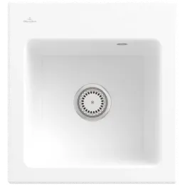 Villeroy & Boch Subway 45 XS Мойка, включая Комплект слива с ручным управлением, выкл Керамика, 475 x 510 mm, Альпийский белый CeramicPlus 678101R1