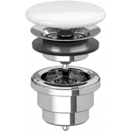 Villeroy & Boch Аксессуары Незапираемый донный клапан с решеткой, 121 x 215 x 68 mm, Ebony CeramicPlus 680800S5