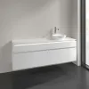 Villeroy & Boch Legato Тумба под раковину, с подсветкой, 4 выдвижных ящика, 1600 x 550 x 500 mm, Glossy White / Glossy White B598L0DH