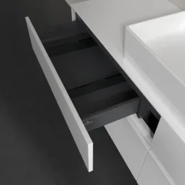 Villeroy & Boch Collaro Тумба под раковину, 4 выдвижных ящика, 1600 x 548 x 500 mm, Glossy White / Glossy White C13400DH