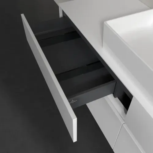 Villeroy & Boch Collaro Тумба под раковину, 4 выдвижных ящика, 1600 x 548 x 500 mm, Glossy White / Glossy White C13400DH