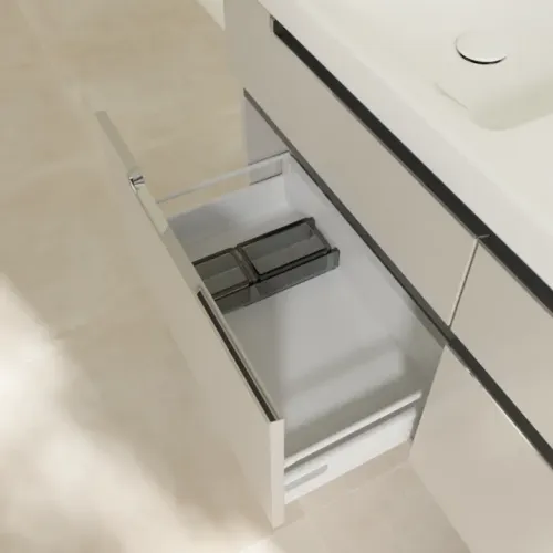 Villeroy & Boch Subway 2.0 Тумба под раковину, 4 выдвижных ящика, 1287 x 590 x 449 mm, Soft Grey A91710VK