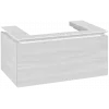 Villeroy & Boch Legato Тумба под раковину, 1 выдвижной ящик, 800 x 380 x 500 mm, White Wood / White Wood B67800E8