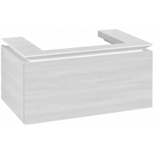 Villeroy & Boch Legato Тумба под раковину, 1 выдвижной ящик, 800 x 380 x 500 mm, White Wood / White Wood B67800E8