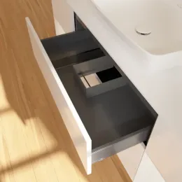 Villeroy & Boch Finion Тумба под раковину, с подсветкой, 4 выдвижных ящика, 1600 x 603 x 501 mm, Glossy White Lacquer / Glossy White Lacquer G861GFGF