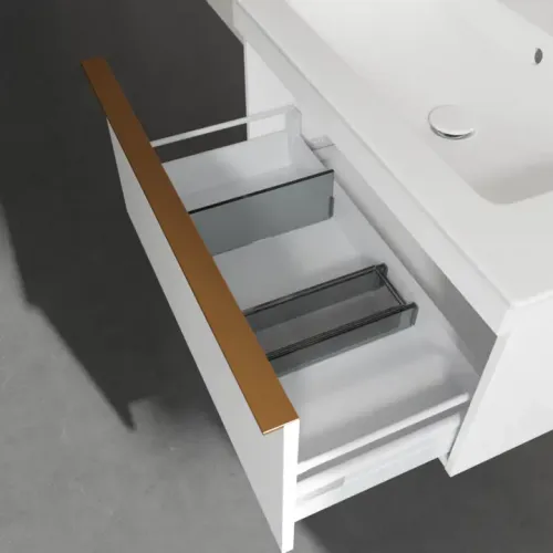 Villeroy & Boch Venticello Тумба под раковину, 1 выдвижной ящик, 753 x 420 x 502 mm, Glossy White / Glossy White A93405DH