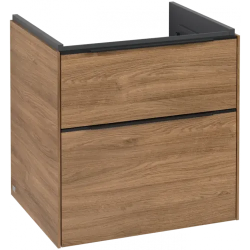 Villeroy & Boch Subway 3.0 Тумба под раковину, 2 выдвижных ящика, 572 x 576 x 478 mm, Oak Kansas C57801RH