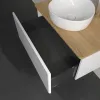Villeroy & Boch Antao Тумба под раковину, с подсветкой, 1 выдвижной ящик, 800 x 360 x 500 mm, лицевая поверхность без текстурированной отделки, Glossy White Lacquer / Honey Oak L30051GF