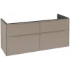 Villeroy & Boch Subway 3.0 Тумба под раковину, 4 выдвижных ящика, 1272 x 576 x 478 mm, Taupe C56802VM