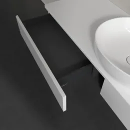 Villeroy & Boch Antao Тумба под раковину, 2 выдвижных ящика, 1600 x 190 x 500 mm, лицевая поверхность без текстурированной отделки, Glossy White Lacquer / Glossy White Lacquer K14010GF