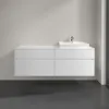 Villeroy & Boch Collaro Тумба под раковину, с подсветкой, 4 выдвижных ящика, 1600 x 548 x 500 mm, Glossy White / Glossy White C023B0DH