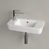 Villeroy & Boch O.novo Раковина компактная, 500 x 250 x 145 mm, Альпийский белый CeramicPlus, с переливом 4342L5R1