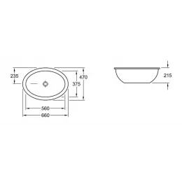 Раковина Villeroy & Boch Loop & Friends 4A550001 56х37,5 с переливом, белый альпин 4A550001