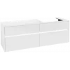 Villeroy & Boch Collaro Тумба под раковину, с подсветкой, 4 выдвижных ящика, 1600 x 548 x 500 mm, Glossy White / Glossy White C023B0DH