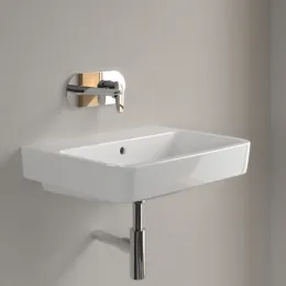 Villeroy & Boch O.novo Pаковина, 600 x 460 x 175 mm, Альпийский белый, с переливом, задняя сторона и нижняя сторона шлифованные 4A416J01