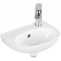 Villeroy & Boch O.novo Раковина компактная, 360 x 275 x 145 mm, Альпийский белый, с переливом 43403R01