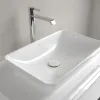 Villeroy & Boch Venticello Надстраиваемый полуутопленный умывальник, 555 x 360 x 110 mm, Альпийский белый, с переливом 41135501