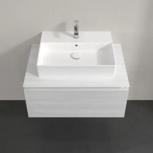Villeroy & Boch Legato Тумба под раковину, 1 выдвижной ящик, 800 x 380 x 500 mm, White Wood / White Wood B60100E8