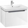 Villeroy & Boch Subway 2.0 Тумба под раковину, 1 выдвижной ящик, 637 x 420 x 454 mm, Glossy White A68810DH