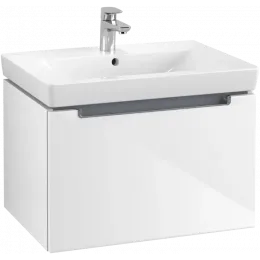 Villeroy & Boch Subway 2.0 Тумба под раковину, 1 выдвижной ящик, 637 x 420 x 454 mm, Glossy White A68810DH