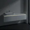 Villeroy & Boch Legato Тумба под раковину, с подсветкой, 2 выдвижных ящика, 1600 x 380 x 500 mm, Glossy White / Glossy White B763L0DH