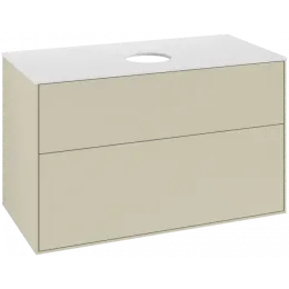 Villeroy & Boch Finion Тумба под раковину, 2 выдвижных ящика, 1000 x 603 x 501 mm, Silk Grey Matt Lacquer FA0100HJ