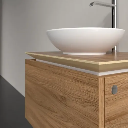 Villeroy & Boch Legato Тумба под раковину, 1 выдвижной ящик, 600 x 380 x 500 mm, Oak Kansas / Oak Kansas B56700RH