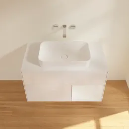 Villeroy & Boch Finion Тумба под раковину, с подсветкой, 2 выдвижных ящика, 1000 x 603 x 501 mm, Glossy White Lacquer / Glossy White Lacquer G661GFGF