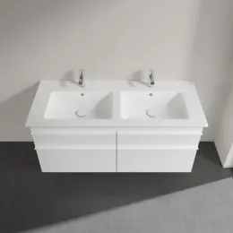 Villeroy & Boch Venticello Тумба под раковину, 4 выдвижных ящика, 1253 x 590 x 502 mm, Glossy White / Glossy White A93002DH