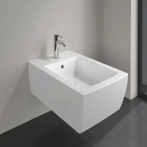 Villeroy & Boch Memento 2.0 Биде, настенный, 375 x 560 mm, Stone White CeramicPlus 443300RW