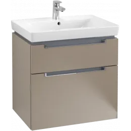 Villeroy & Boch Subway 2.0 Тумба под раковину, 2 выдвижных ящика, 637 x 590 x 454 mm, Truffle Grey A91010VG