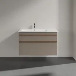 Villeroy & Boch Venticello Тумба под раковину, 2 выдвижных ящика, 953 x 590 x 502 mm, Truffle Grey / Truffle Grey A92705VG