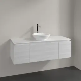 Villeroy & Boch Legato Тумба под раковину, 3 выдвижных ящика, 1200 x 380 x 500 mm, White Wood / White Wood B57700E8