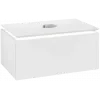 Villeroy & Boch Legato Тумба под раковину, с подсветкой, 1 выдвижной ящик, 800 x 380 x 500 mm, Glossy White / Glossy White B601L0DH