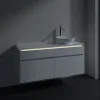 Villeroy & Boch Legato Тумба под раковину, с подсветкой, 4 выдвижных ящика, 1200 x 550 x 500 mm, Glossy White / Glossy White B582L0DH