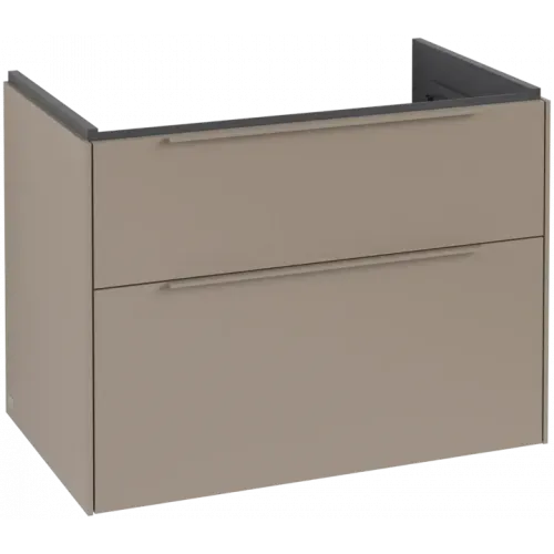 Villeroy & Boch Subway 3.0 Тумба под раковину, 2 выдвижных ящика, 772 x 576 x 478 mm, Taupe C57402VM