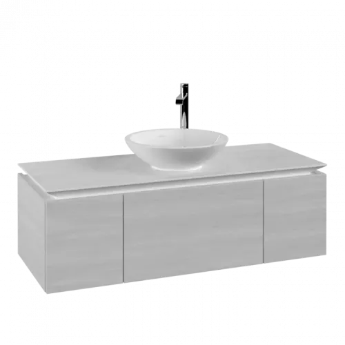 Villeroy & Boch Legato Тумба под раковину, 3 выдвижных ящика, 1200 x 380 x 500 mm, White Wood / White Wood B57700E8